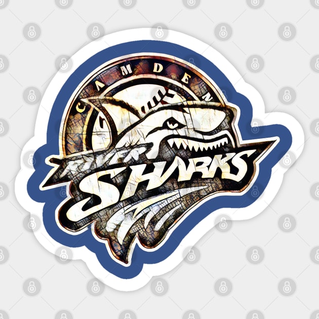 Camden Riversharks Baseball Sticker by Kitta’s Shop